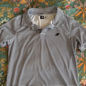 New Balance boys Striped Polo Shirt